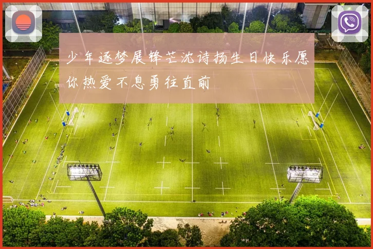 少年逐梦展锋芒沈诗扬生日快乐愿你热爱不息勇往直前